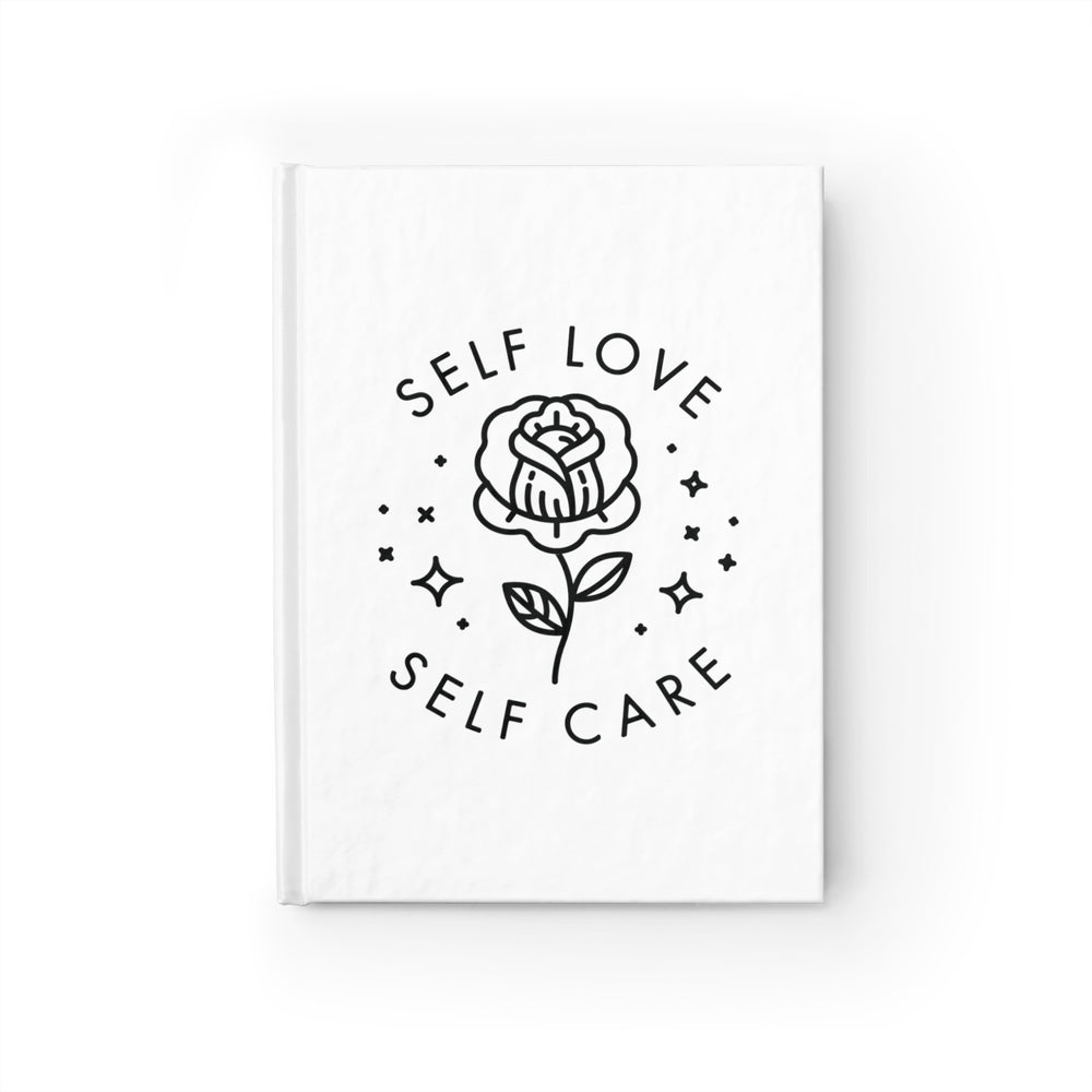 "Self Love & Self Care" White Notebook 5x7"  Journal