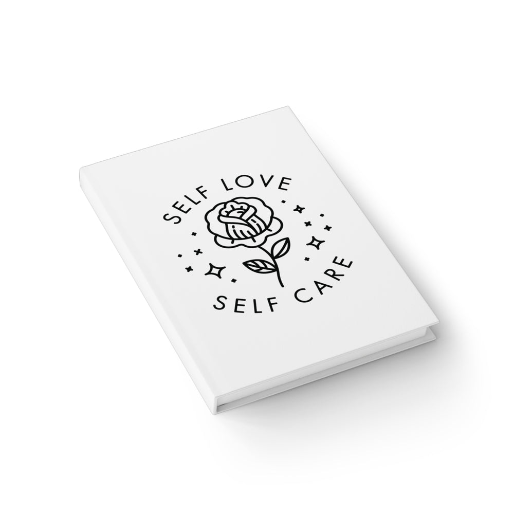 "Self Love & Self Care" White Notebook 5x7"  Journal