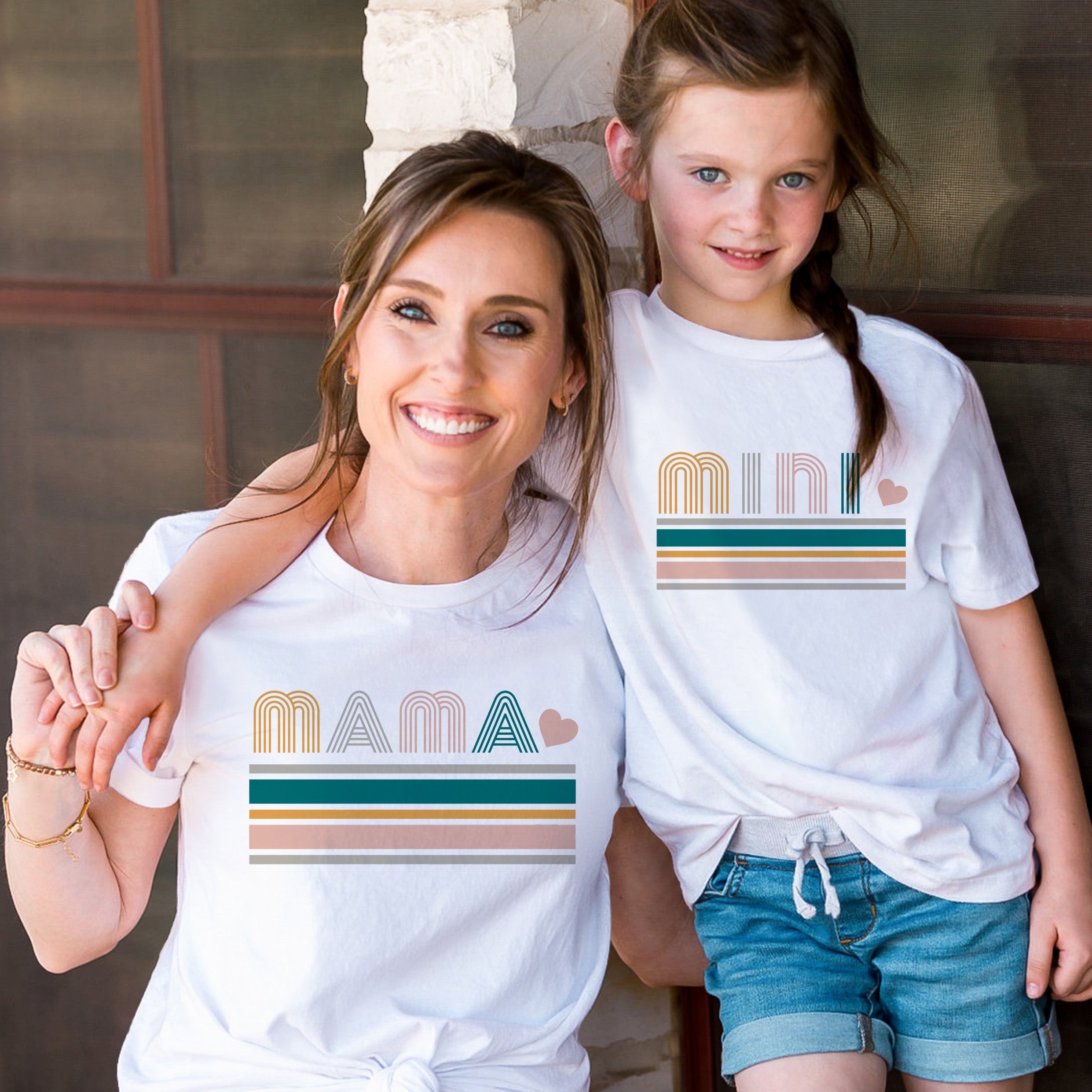 Introducing our delightful Momma and Me T-Shirt Set, a perfect way to showcase the bond between a mother and her child! Crafted with love and care, this adorable matching set is designed to celebrate the special connection shared by moms and their little ones.