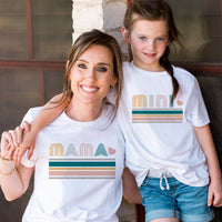 Load image into Gallery viewer, Your little one is the mini version of you, so why not dress them accordingly? This super cute, Mini Retro Toddler Tee pairs perfectly with the Momma Retro Unisex Tee so you both can look fly and stylish! Rock and roll, parent style!
