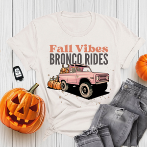 Fall Vibes Bronco Rides Unisex Tee