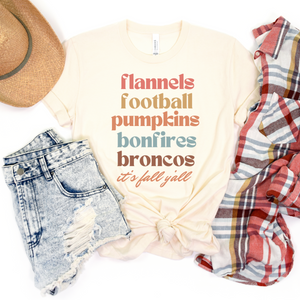 Fall Broncos Unisex Tee