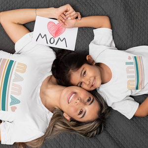 Your little one is the mini version of you, so why not dress them accordingly? This super cute, Mini Retro Toddler Tee pairs perfectly with the Momma Retro Unisex Tee so you both can look fly and stylish! Rock and roll, parent style!