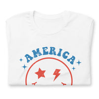 Load image into Gallery viewer, America Vibes Retro Smiley Unisex Tee
