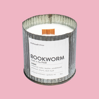 Load image into Gallery viewer, Bookworm Wood Wick Rustic Vintage Candle
